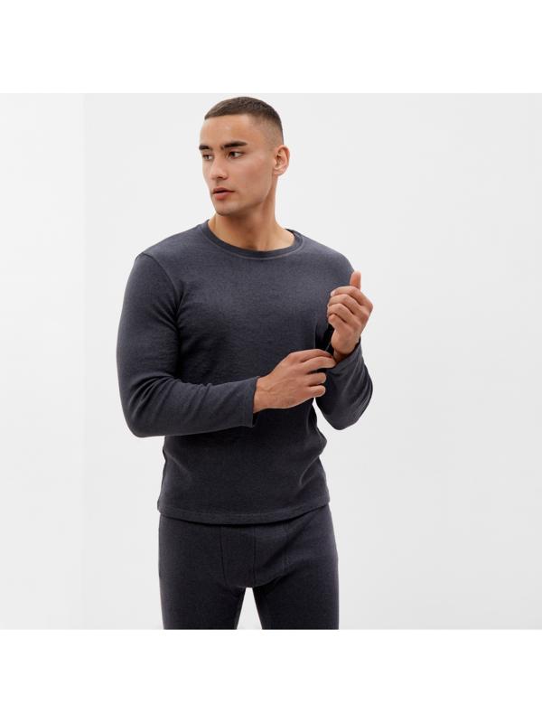 Комплект мужской термо (джемпер, брюки) MINAKU цвет графит меланж, р-р 54