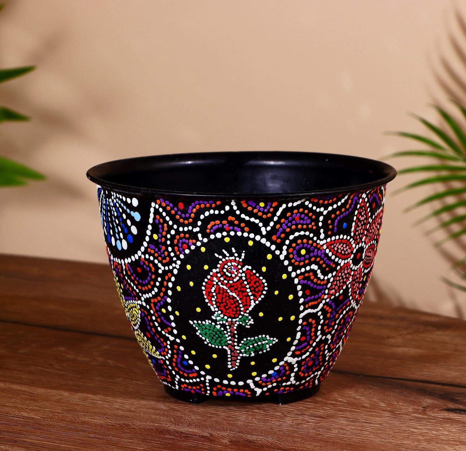 Горшок цветочный 18х18х13 см, пластик