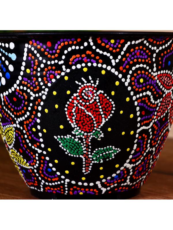 Горшок цветочный 18х18х13 см, пластик