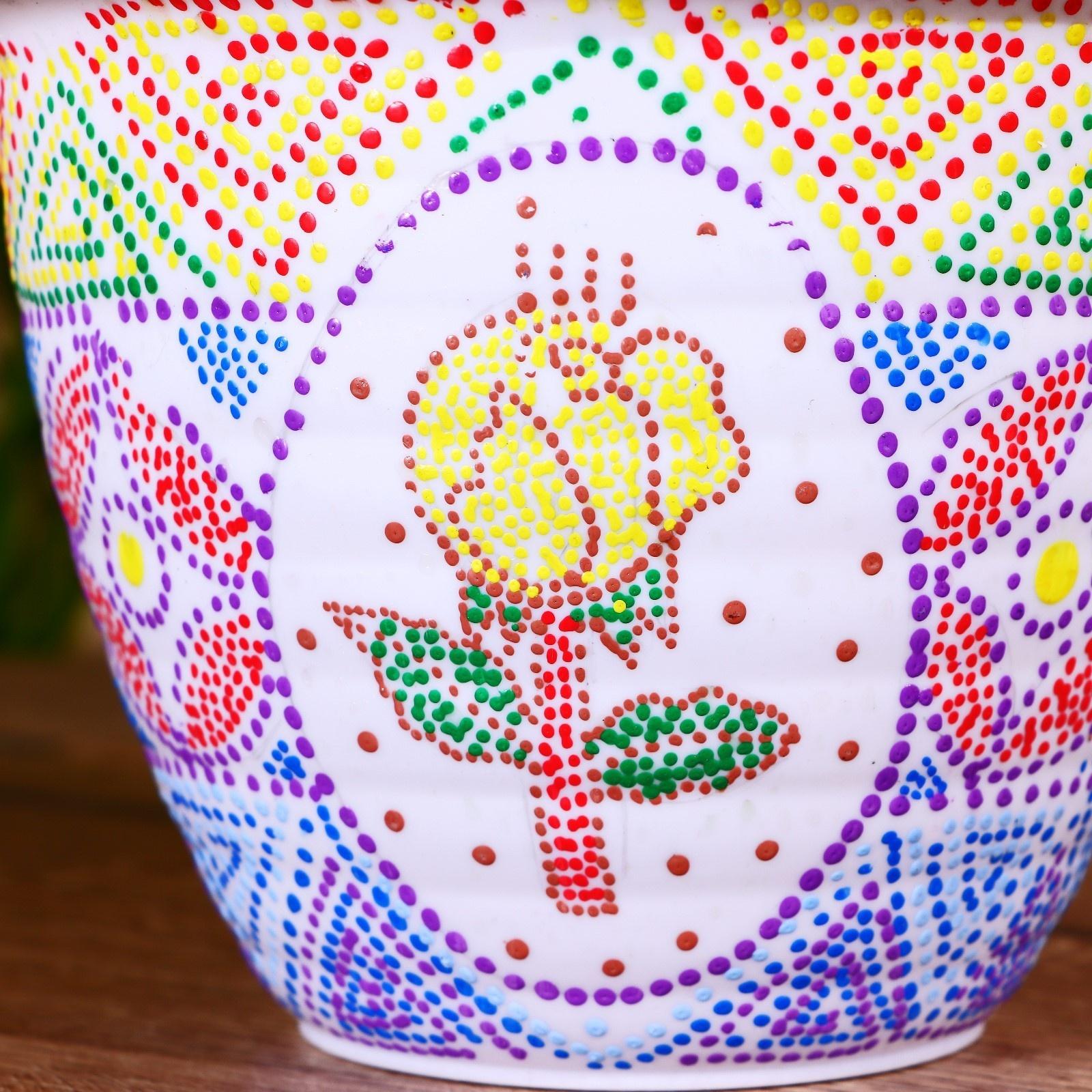 Горшок цветочный 18х18х13 см, пластик