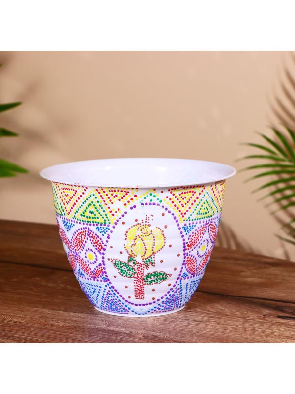 Горшок цветочный 18х18х13 см, пластик