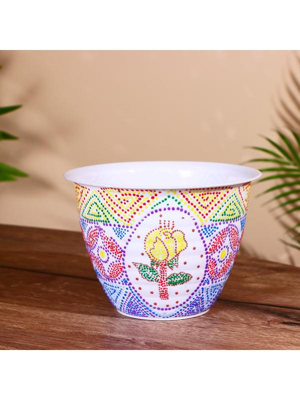 Горшок цветочный 18х18х13 см, пластик