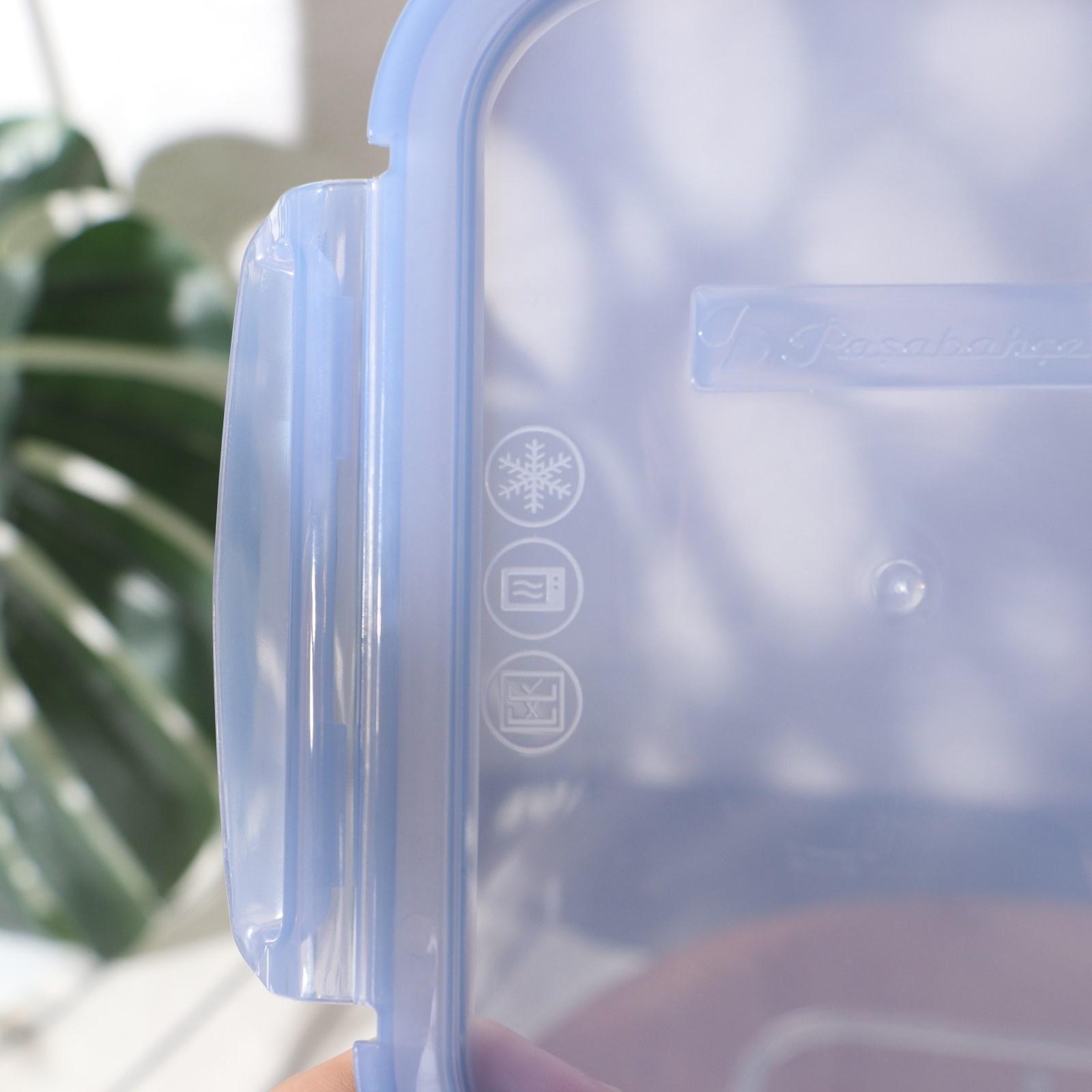 Контейнер стеклянный Lockie&Lock Food, с крышкой, 600 мл, цвет синий