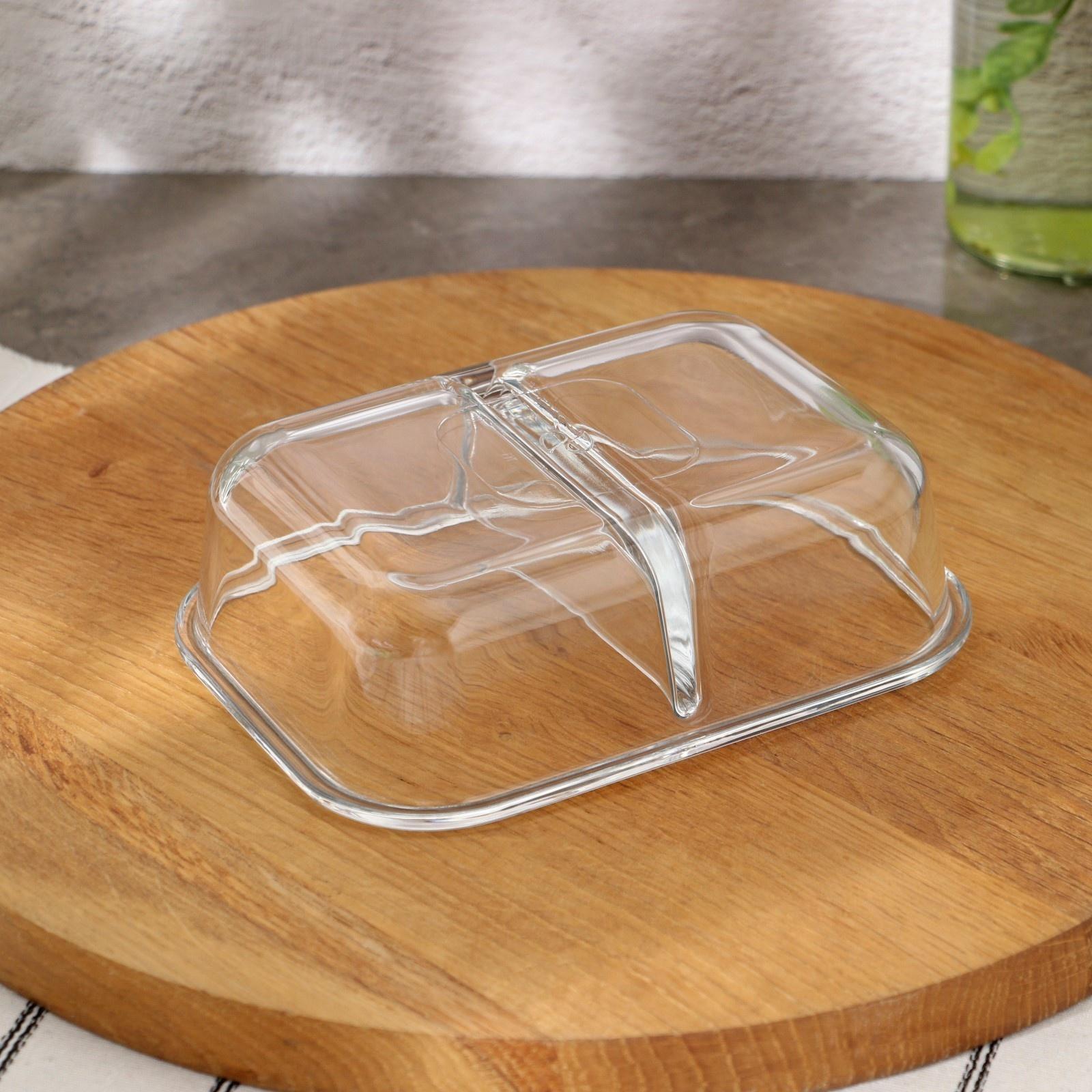 Контейнер стеклянный Lockie&Lock Food, с крышкой, 600 мл, цвет бирюзовый