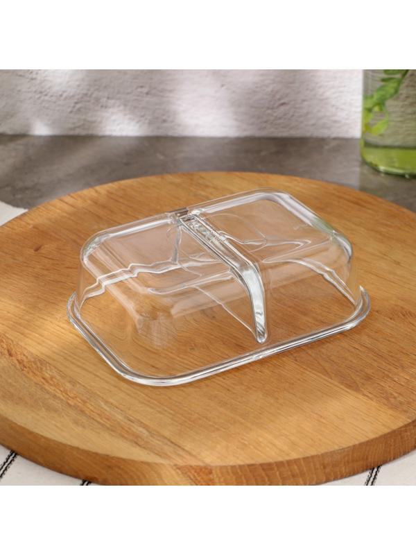 Контейнер стеклянный Lockie&Lock Food, с крышкой, 600 мл, цвет бирюзовый