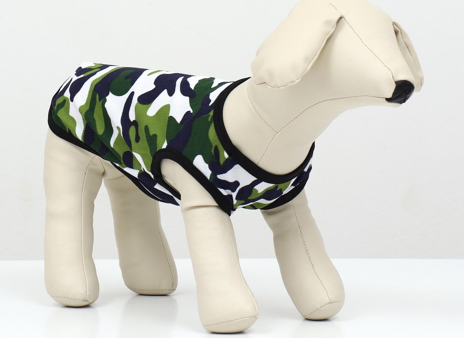 Майка для животных, XS  (ДС 20, ОГ 30 см), камуфляж