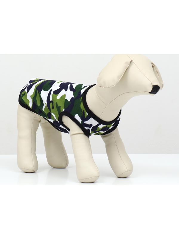 Майка для животных, S  (ДС 25, ОГ 35 см), камуфляж