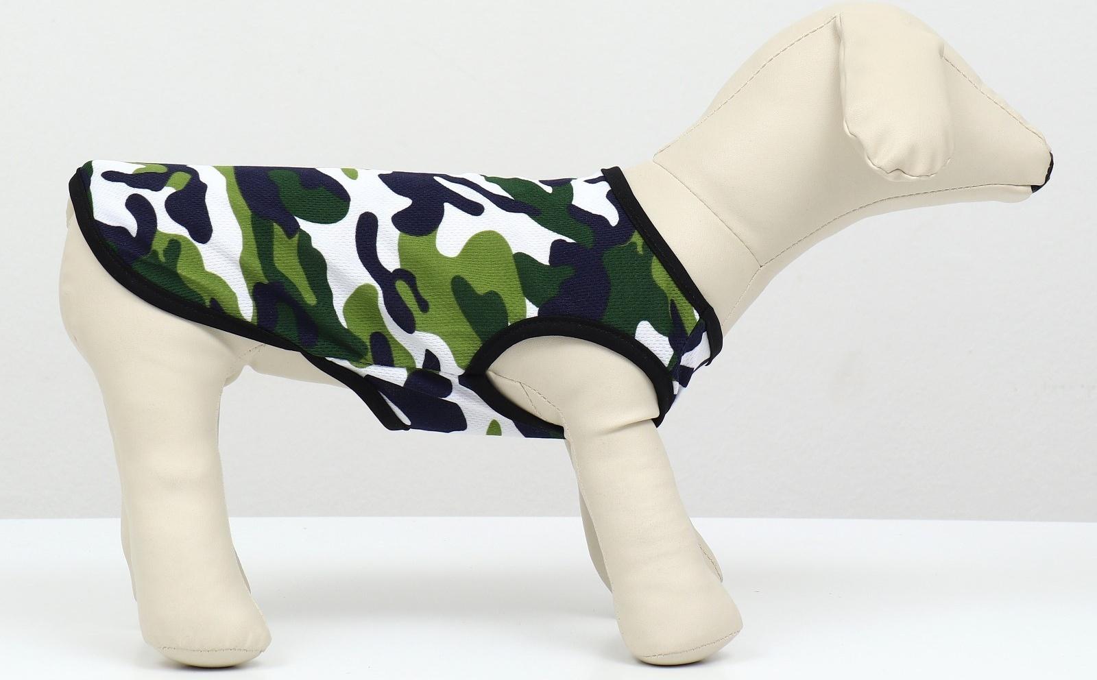Майка для животных, XL (ДС 40, ОГ 50 см), камуфляж