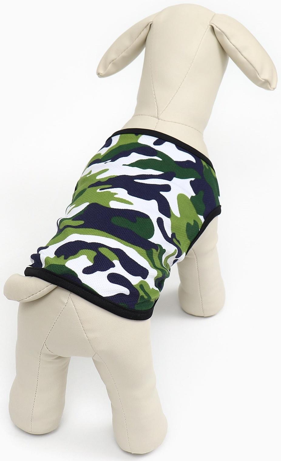 Майка для животных, 2XL (ДС 45, ОГ 55 см), камуфляж