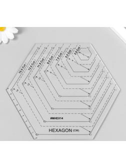 Линейка для пэчворка пластик 
