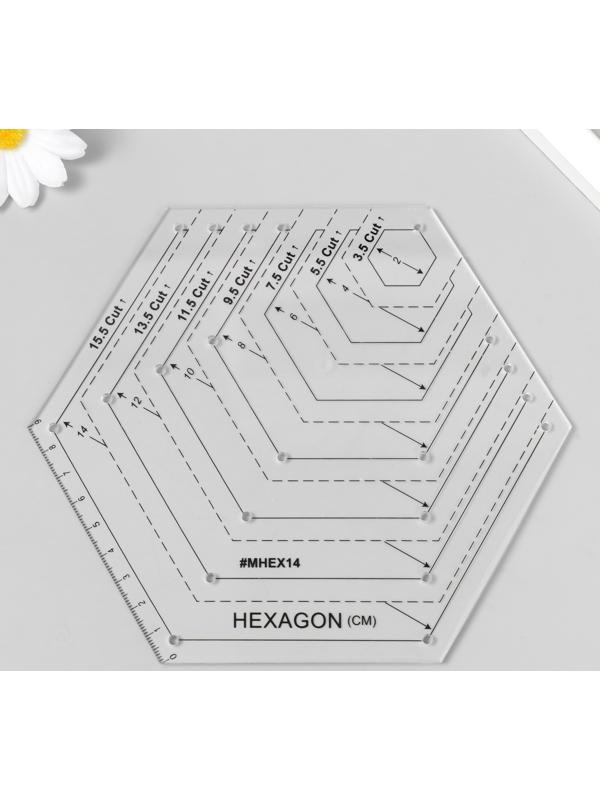 Линейка для пэчворка пластик 