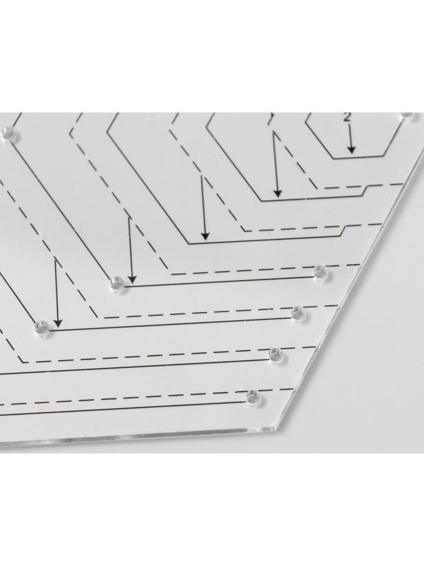 Линейка для пэчворка пластик 