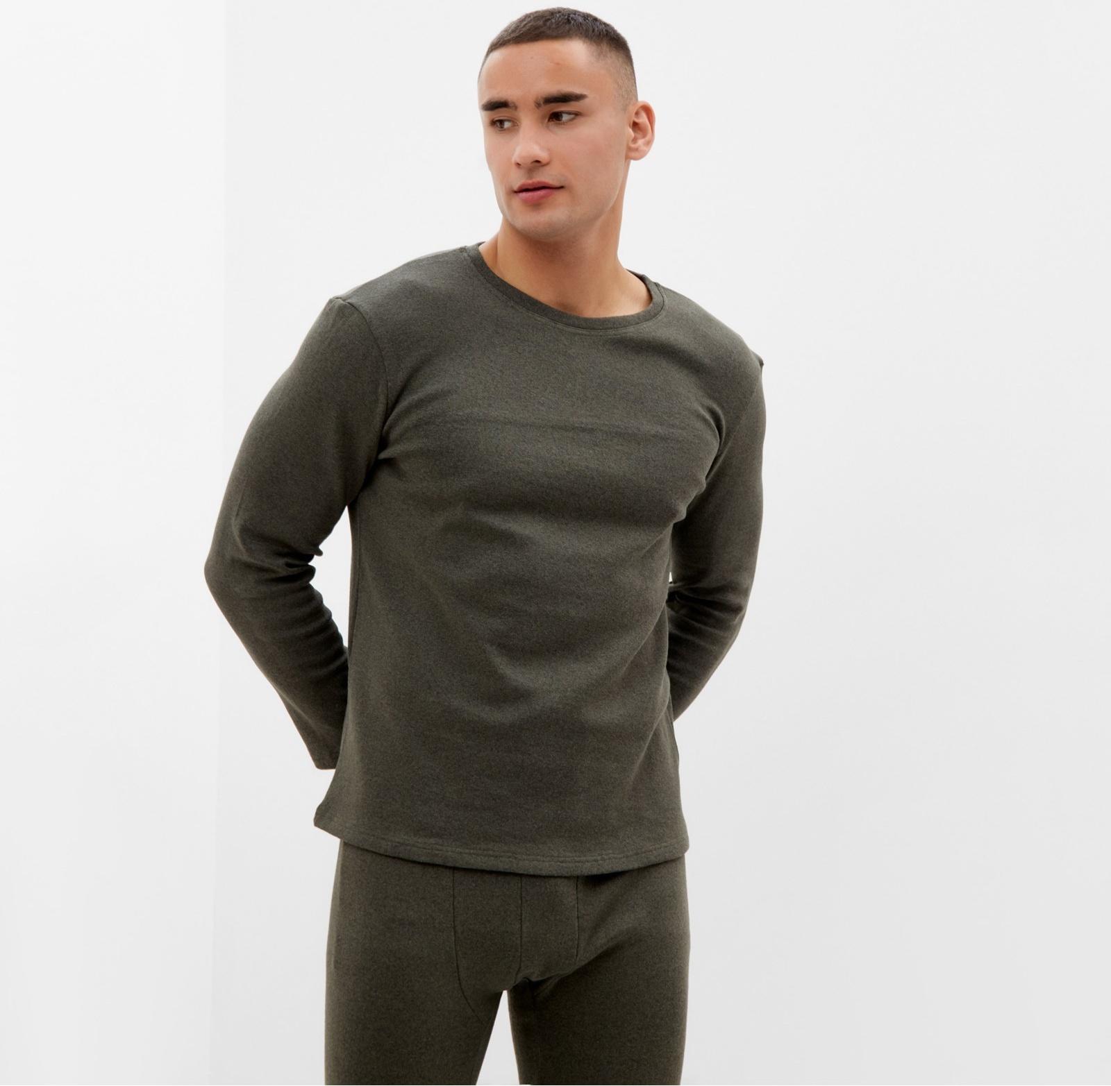 Комплект мужской термо (джемпер, брюки) MINAKU цвет хаки, р-р 48