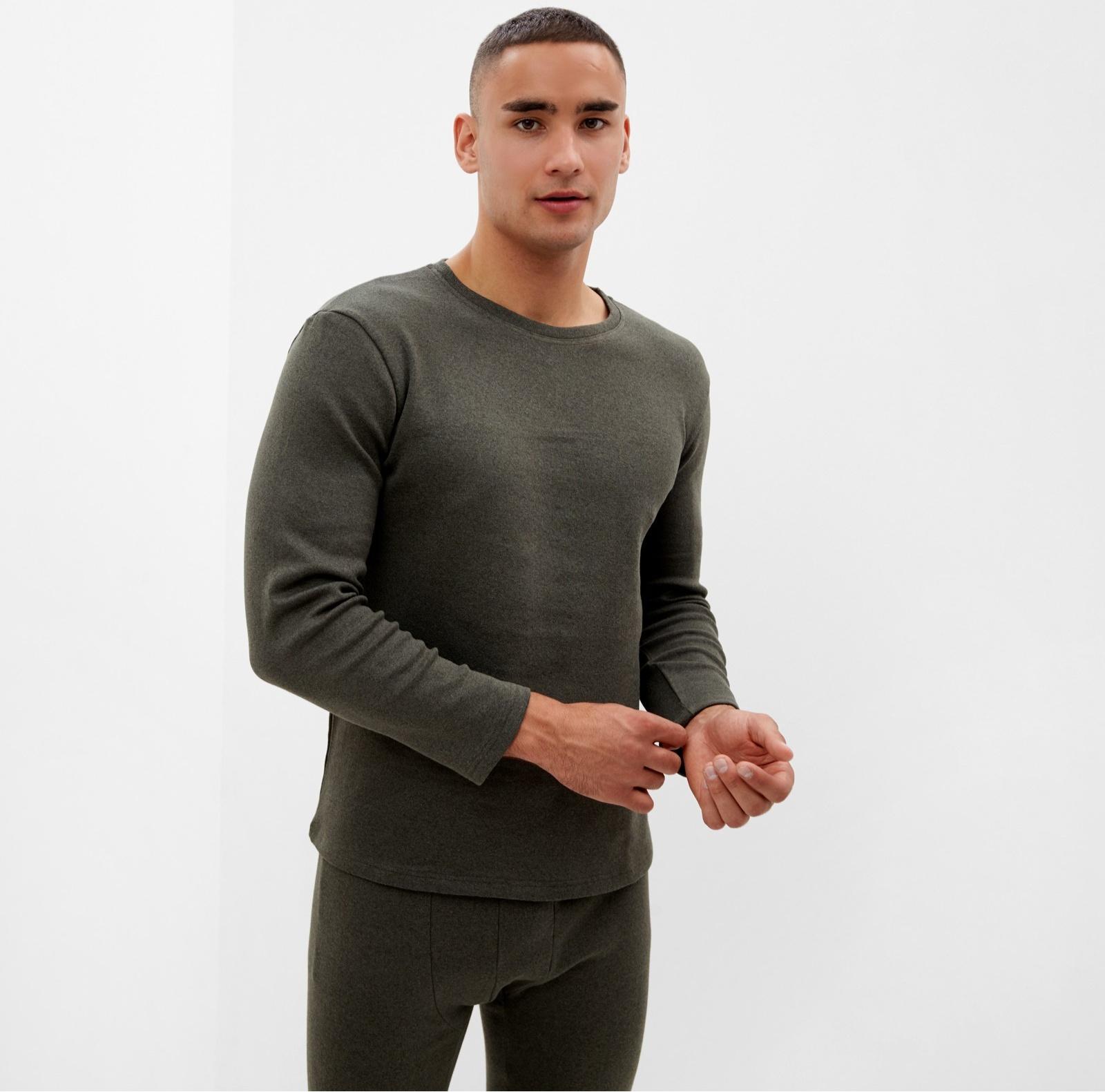 Комплект мужской термо (джемпер, брюки) MINAKU цвет хаки, р-р 48