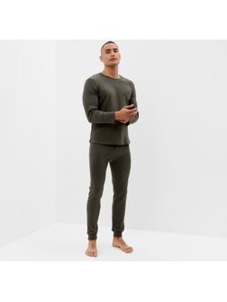 Комплект мужской термо (джемпер, брюки) MINAKU цвет хаки, р-р 48