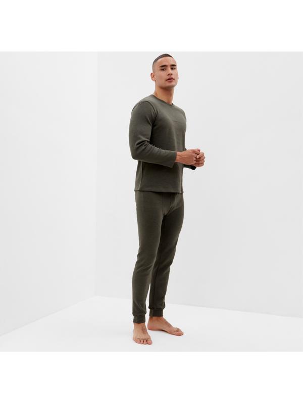 Комплект мужской термо (джемпер, брюки) MINAKU цвет хаки, р-р 48