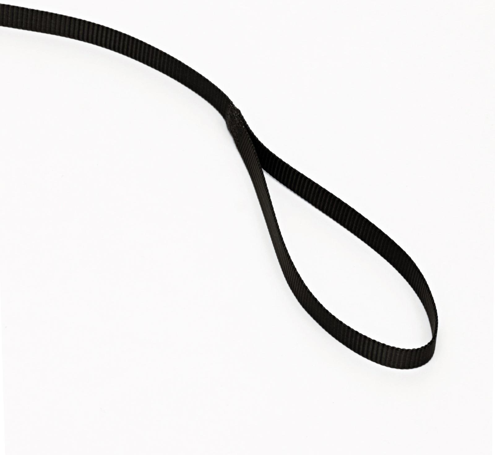 Поводок 120 х 1 см, полиэстер,  чёрный