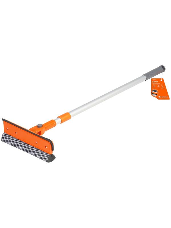 Щетка для мытья стекол Airline, с телескопической ручкой, поролоном и водосгоном, 75-125 см   982786