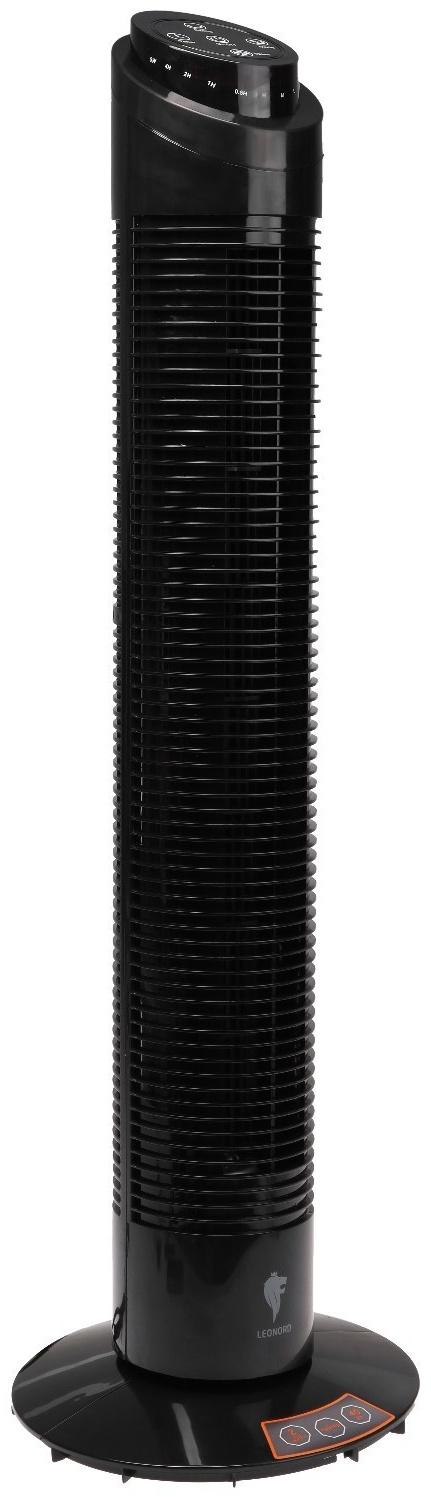 Вентилятор Leonord LE-1602, 40 Вт, 3 скорости, таймер, поворот 90°, пульт ДУ, чёрный