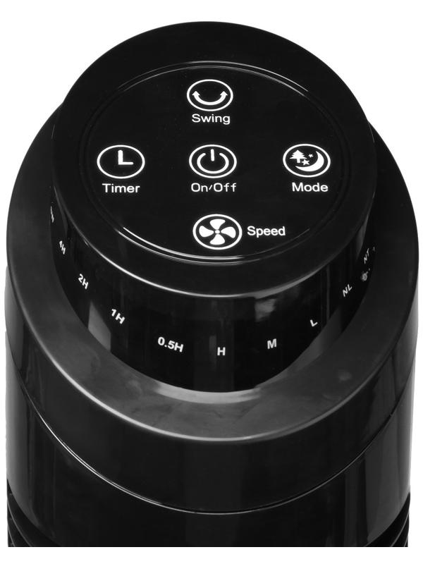 Вентилятор Leonord LE-1602, 40 Вт, 3 скорости, таймер, поворот 90°, пульт ДУ, чёрный