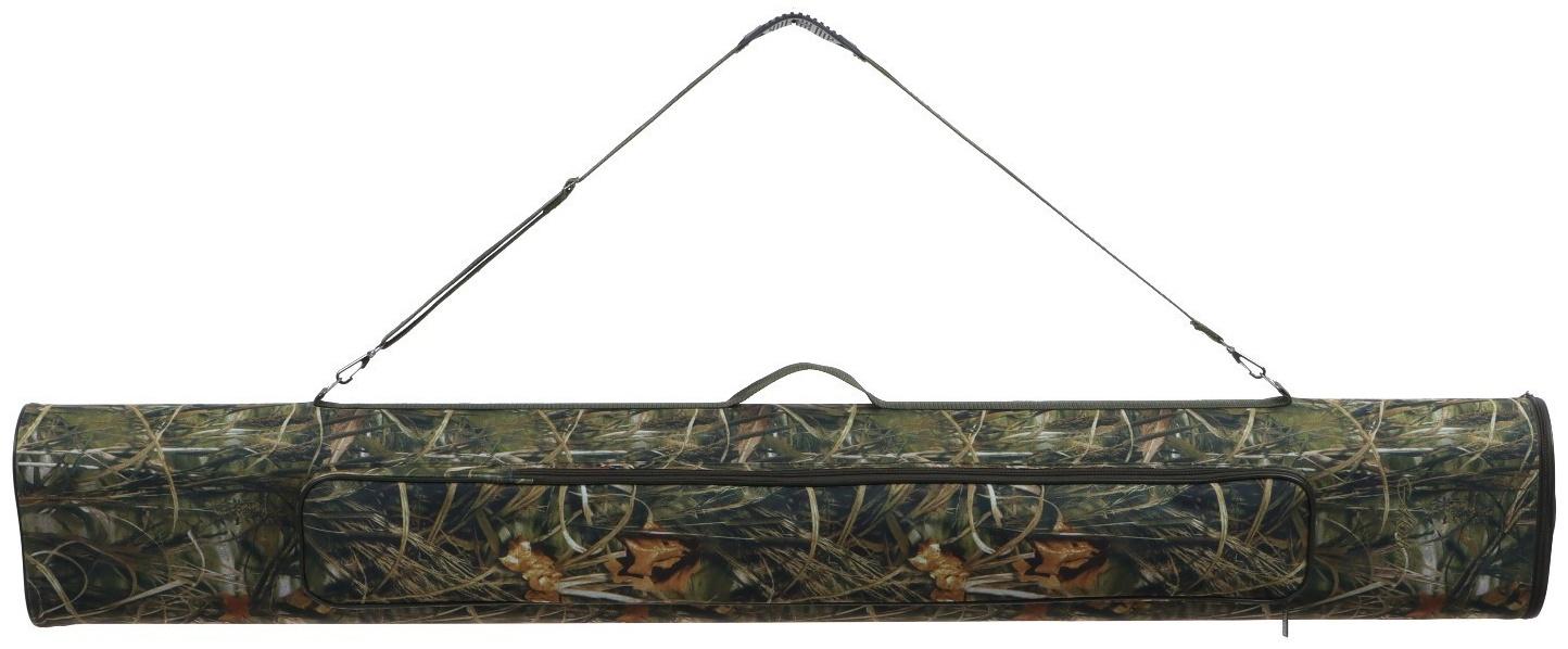 Тубус двойной для удочек с карманом, длина 145 см, ширина одной секции 11 см