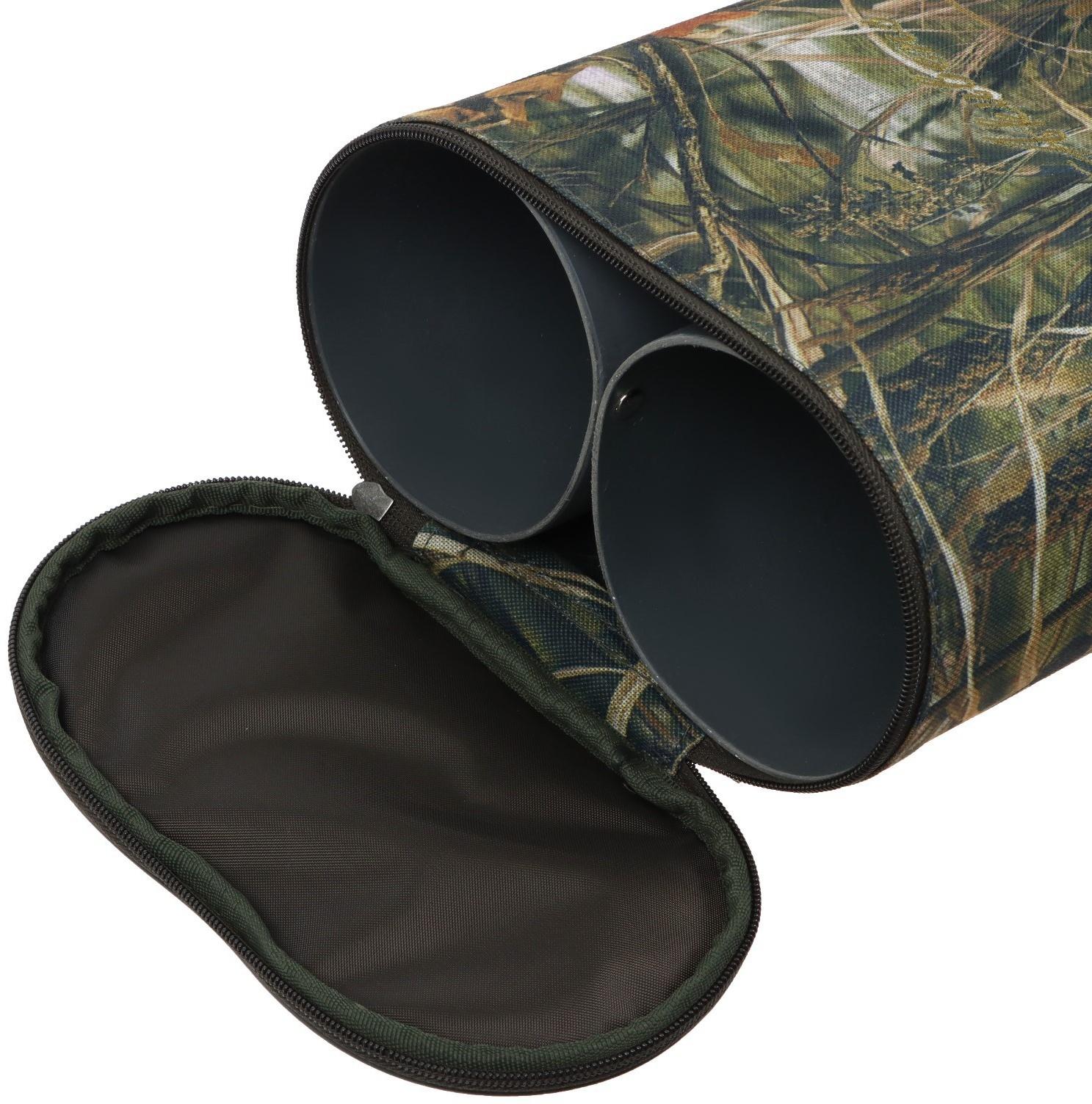 Тубус двойной для удочек с карманом, длина 145 см, ширина одной секции 11 см