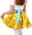 Карнавальный набор «Стиляги 7», юбка жёлтая в мелкий цветной горох, пояс, повязка, рост 110-116 см