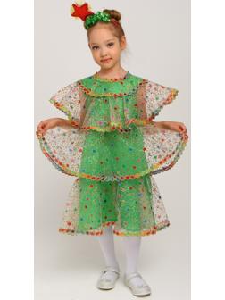 Карнавальный костюм «Ёлочка волшебная», органза, р. 28, рост 98-104 см