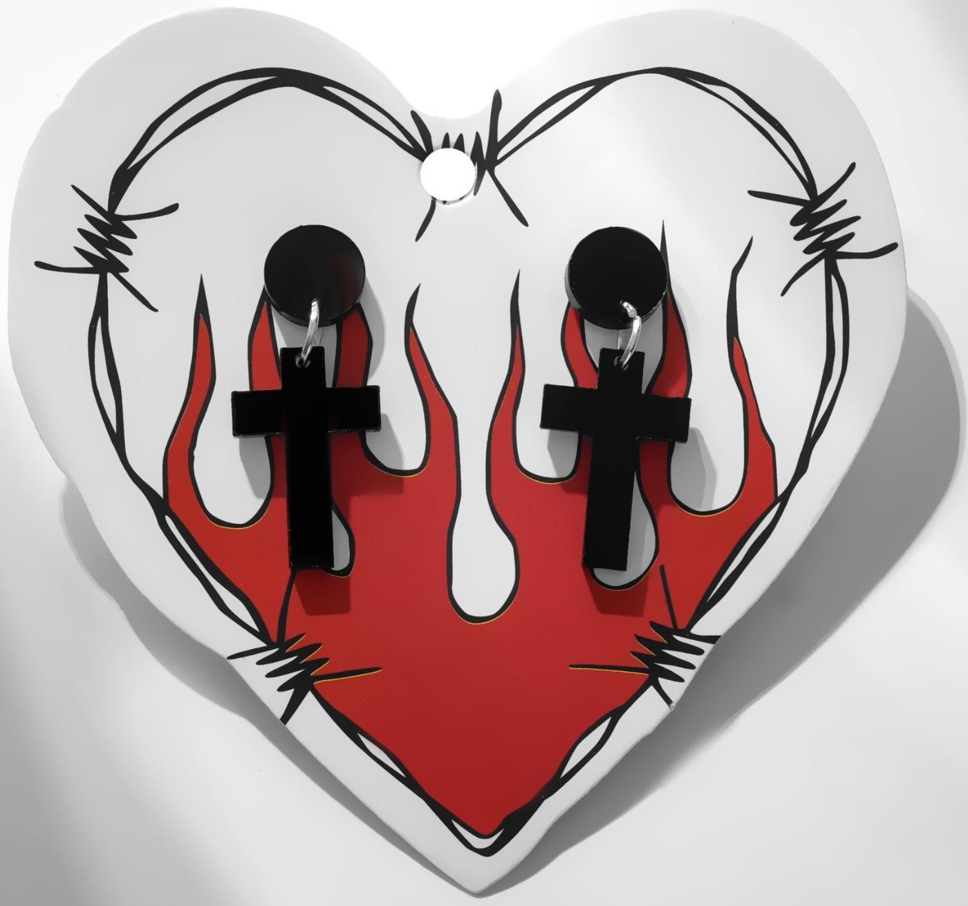 Серьги акрил 