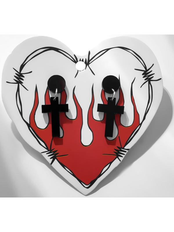 Серьги акрил 