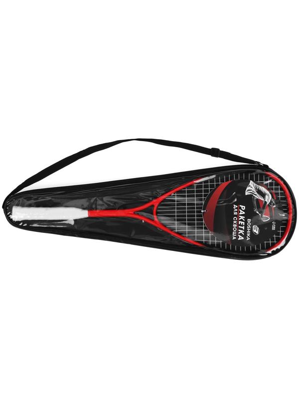 Ракетка для сквоша BOSHIKA, цвет красный