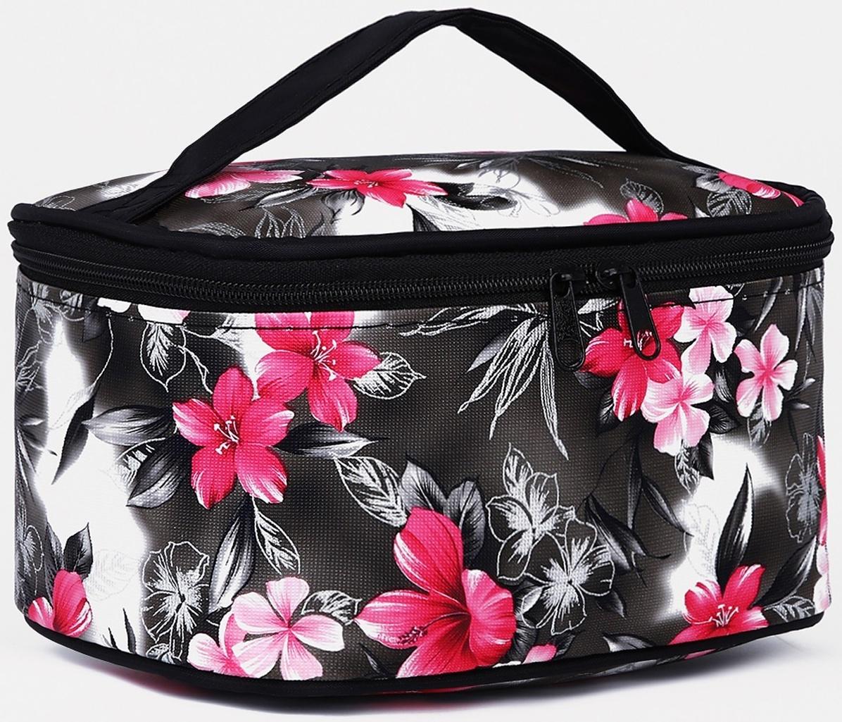 Косметичка на молнии, цвет чёрный