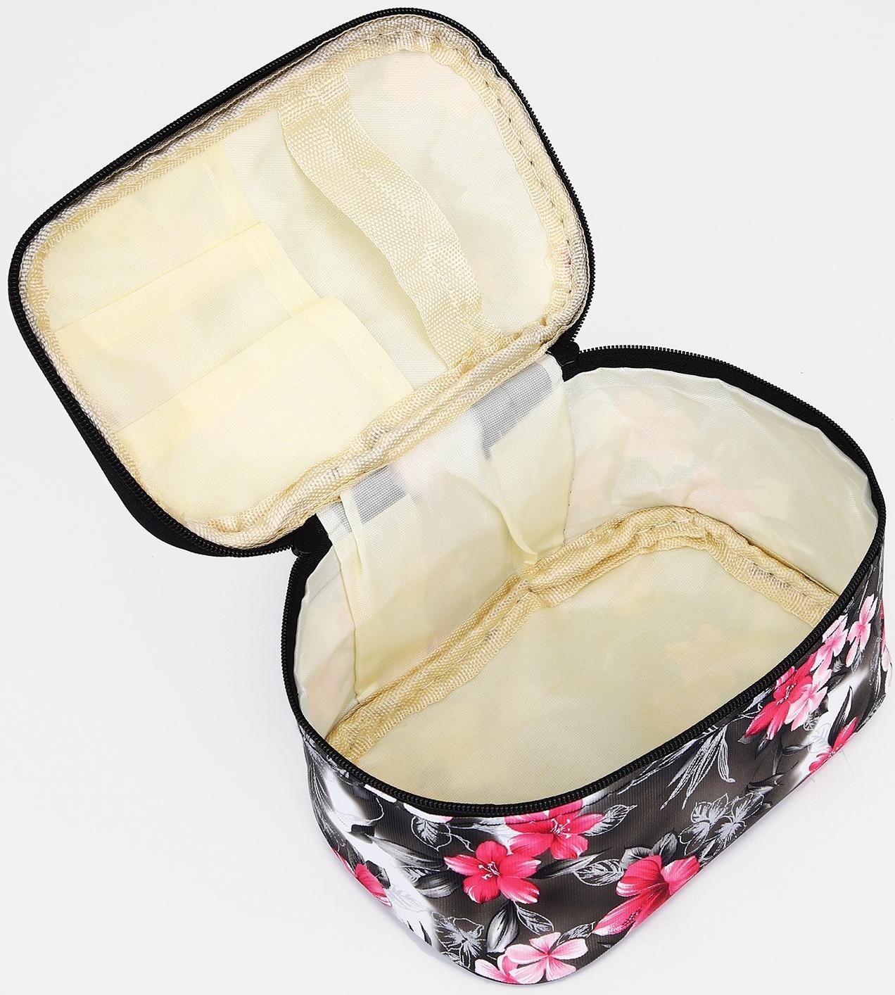 Косметичка на молнии, цвет чёрный