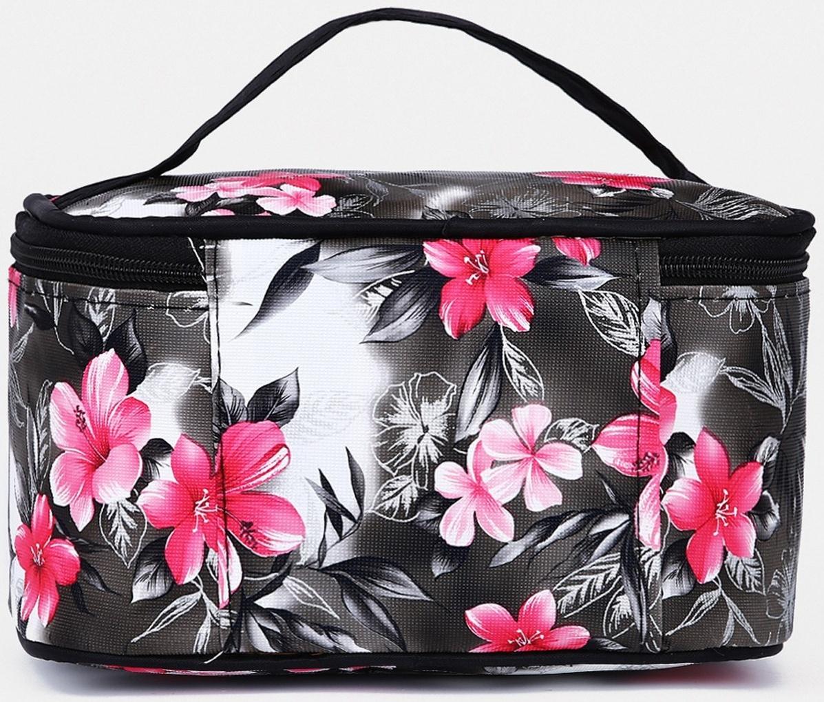 Косметичка на молнии, цвет чёрный