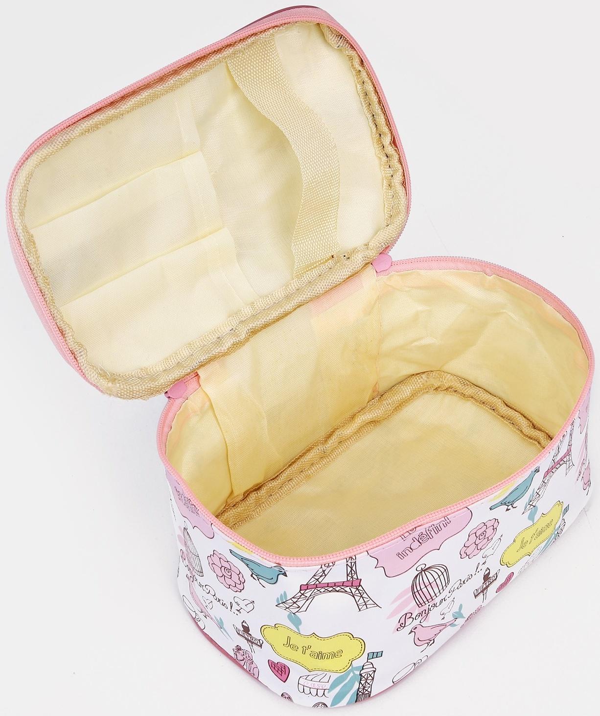 Косметичка на молнии, цвет белый