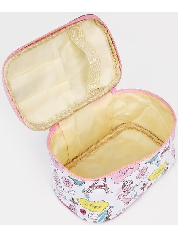 Косметичка на молнии, цвет белый