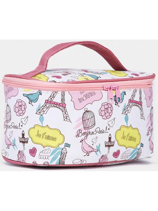 Косметичка на молнии, цвет белый