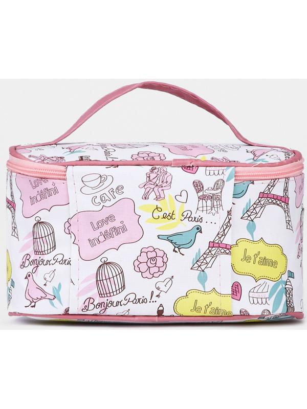 Косметичка на молнии, цвет белый