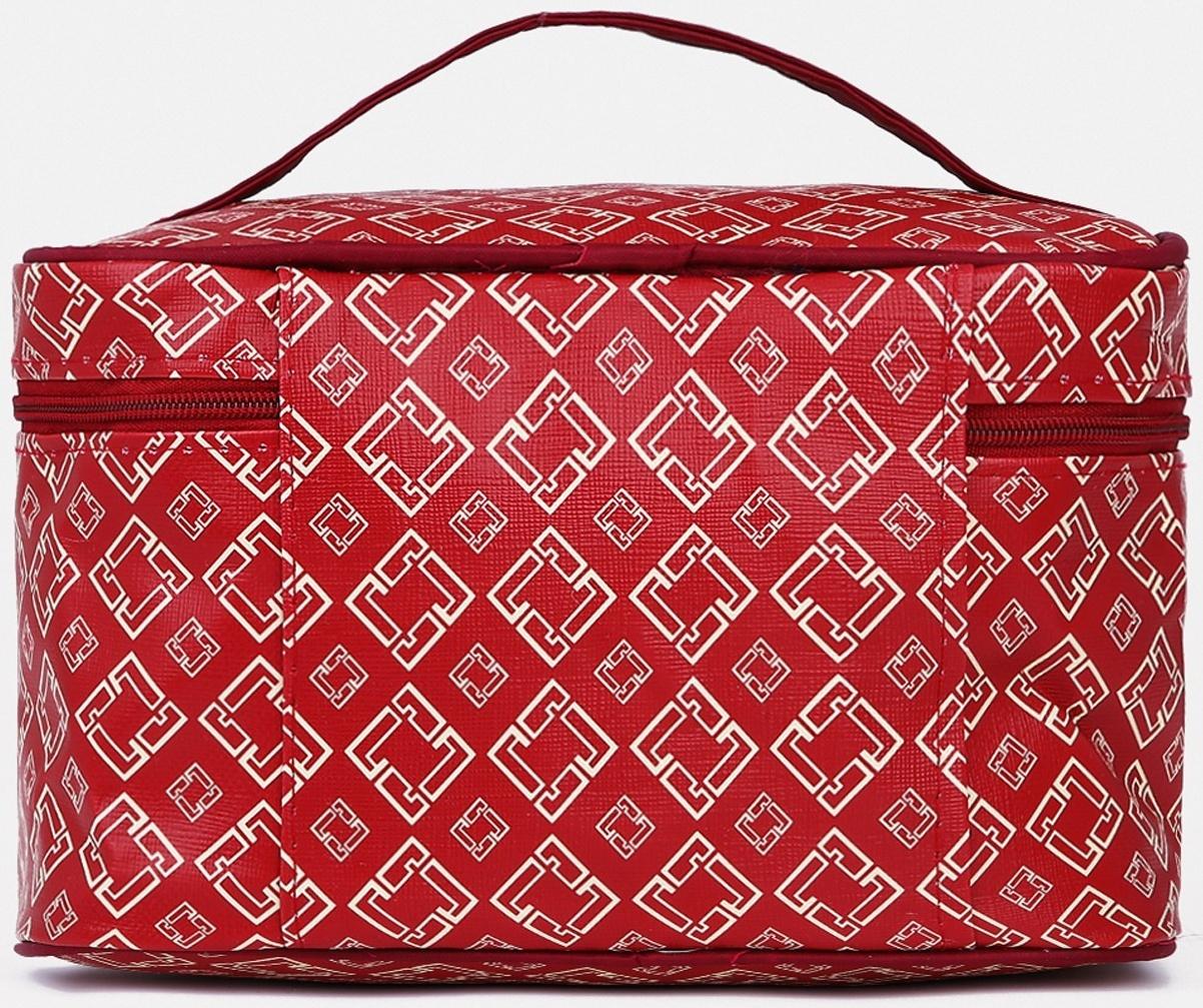 Косметичка на молнии, цвет бордовый