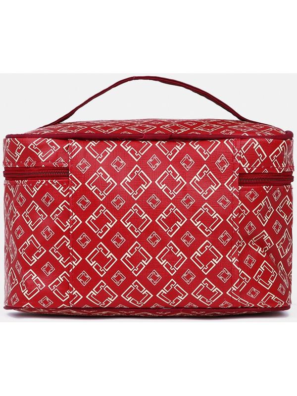 Косметичка на молнии, цвет бордовый