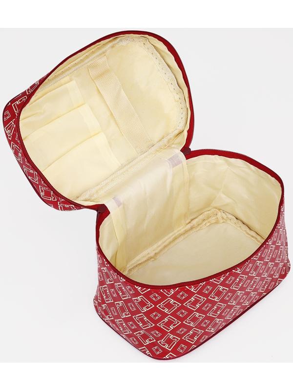 Косметичка на молнии, цвет бордовый