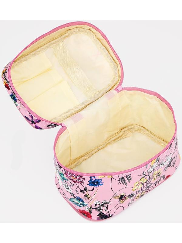 Косметичка на молнии, цвет розовый