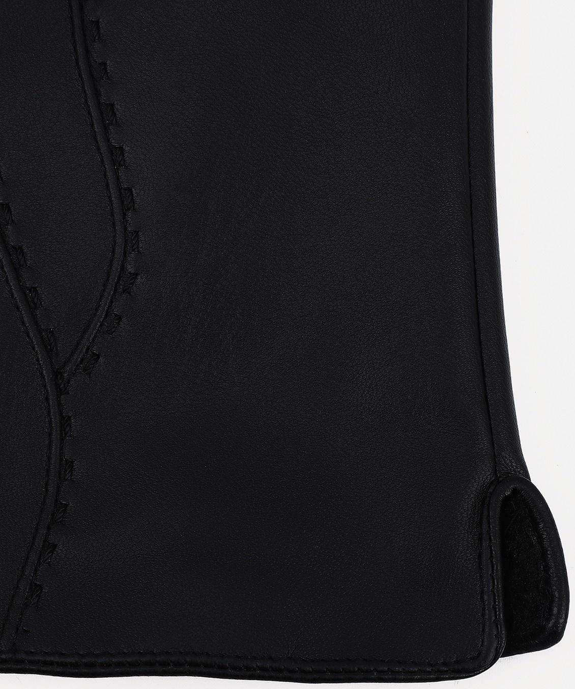 Перчатки женские, безразмерные, с утеплителем, цвет чёрный