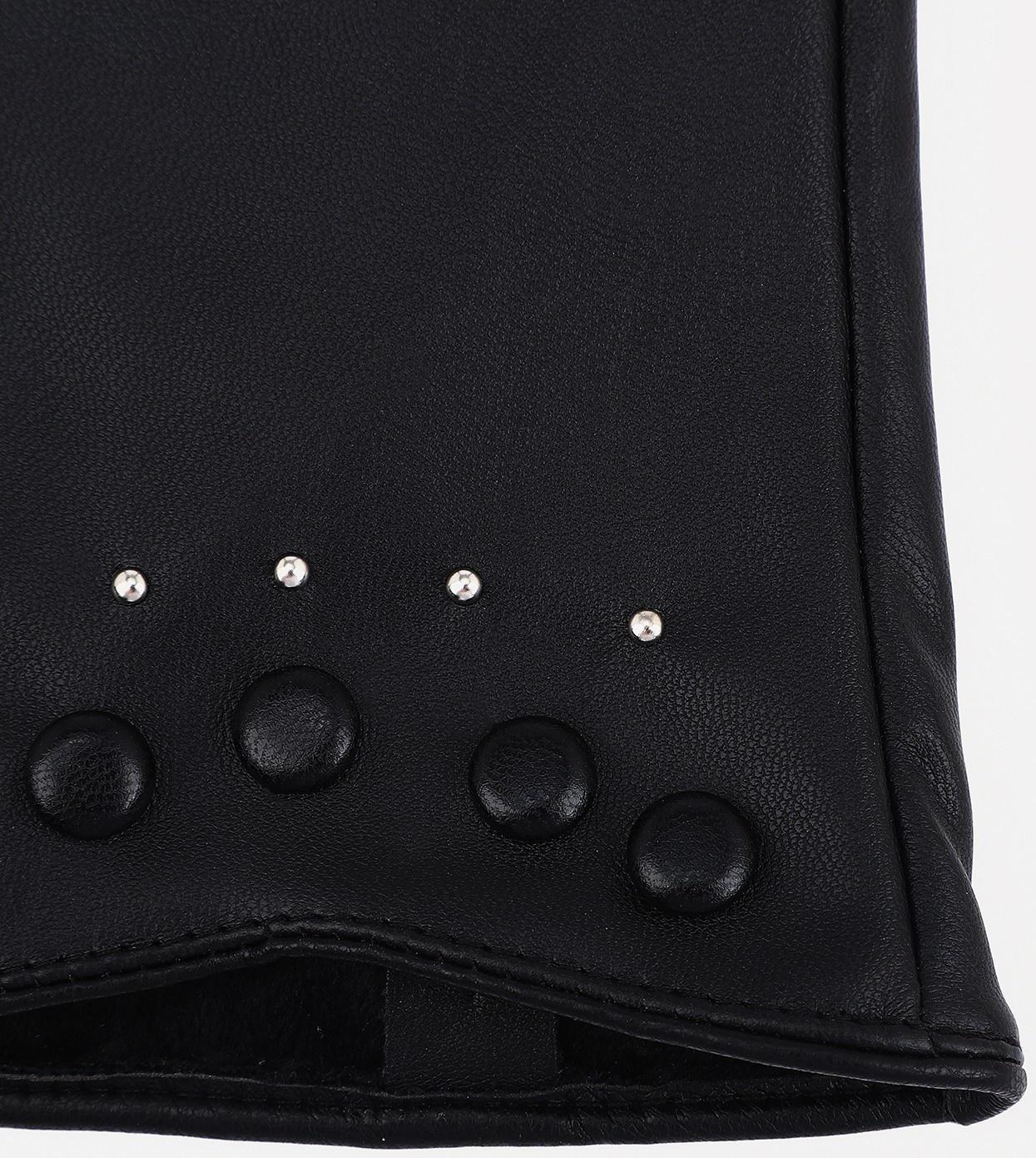 Перчатки женские, безразмерные, без утеплителя, цвет чёрный