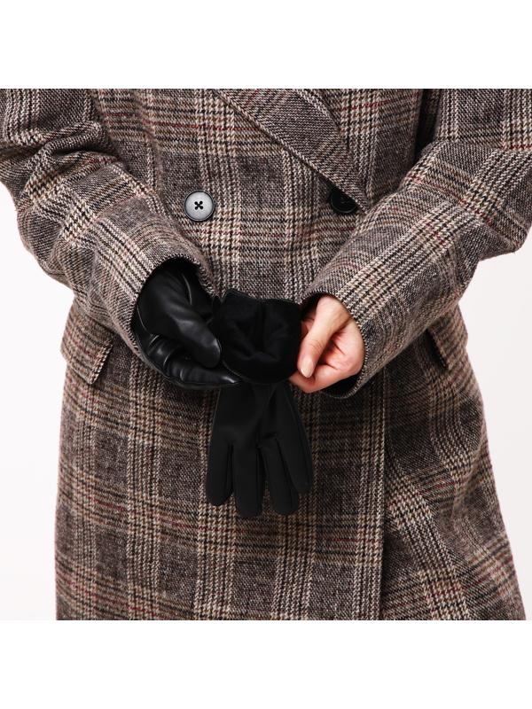 Перчатки женские, безразмерные, без утеплителя, цвет чёрный