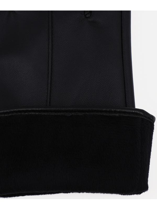 Перчатки женские, безразмерные, без утеплителя, цвет чёрный