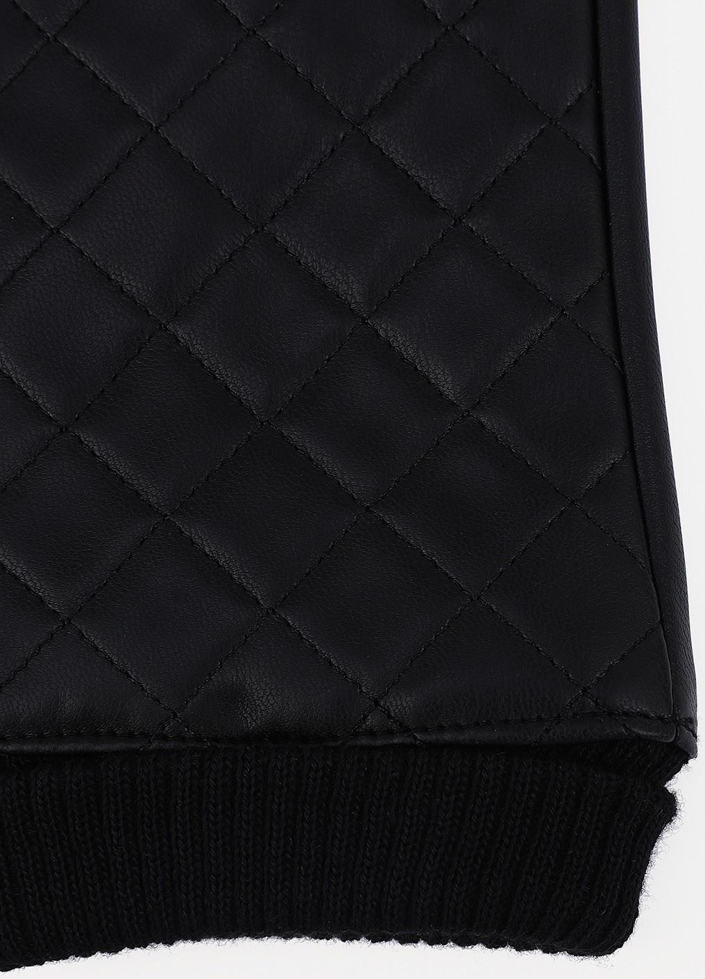 Перчатки женские, безразмерные, без утеплителя, цвет чёрный