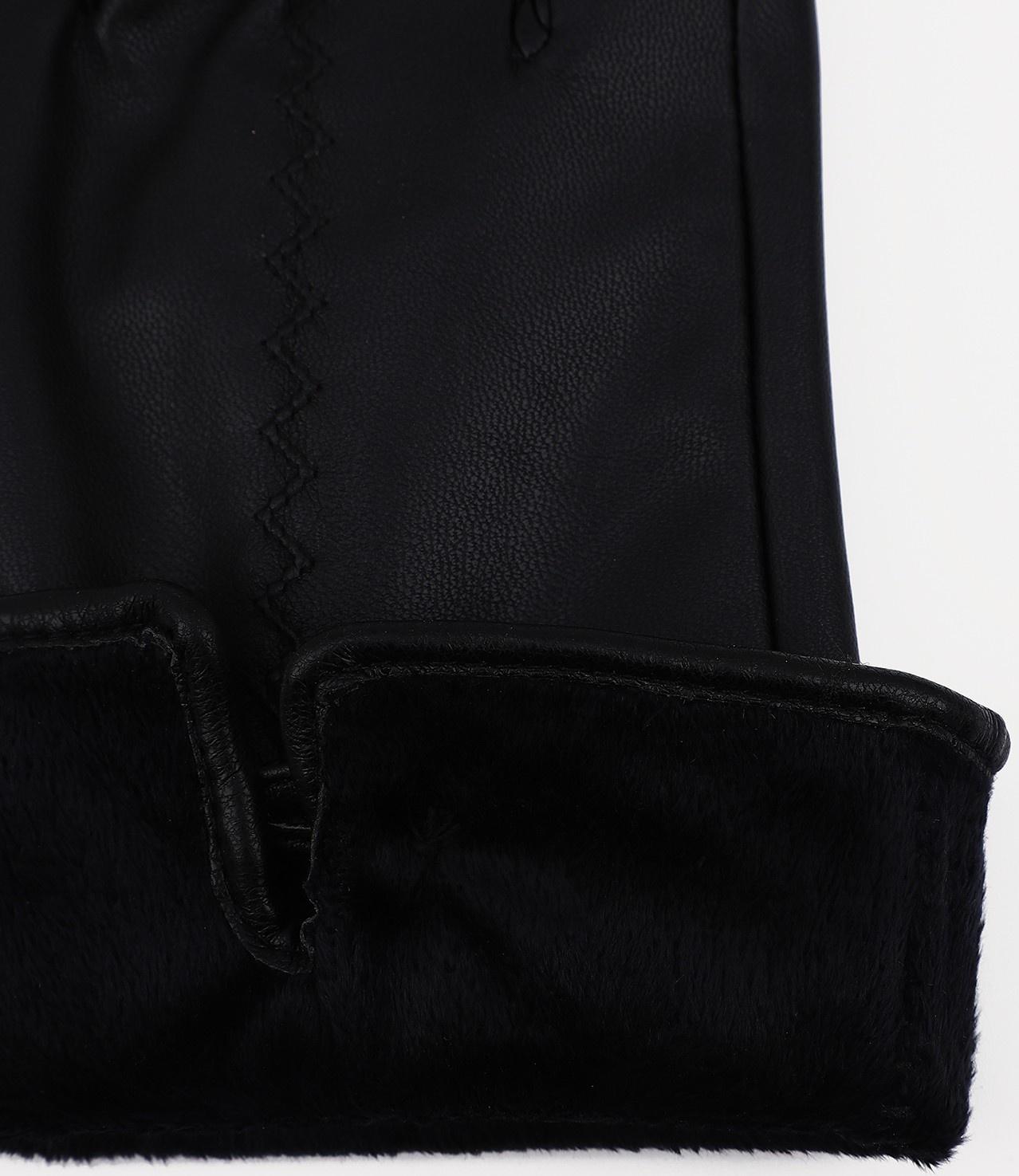 Перчатки женские, безразмерные, без утеплителя, цвет чёрный