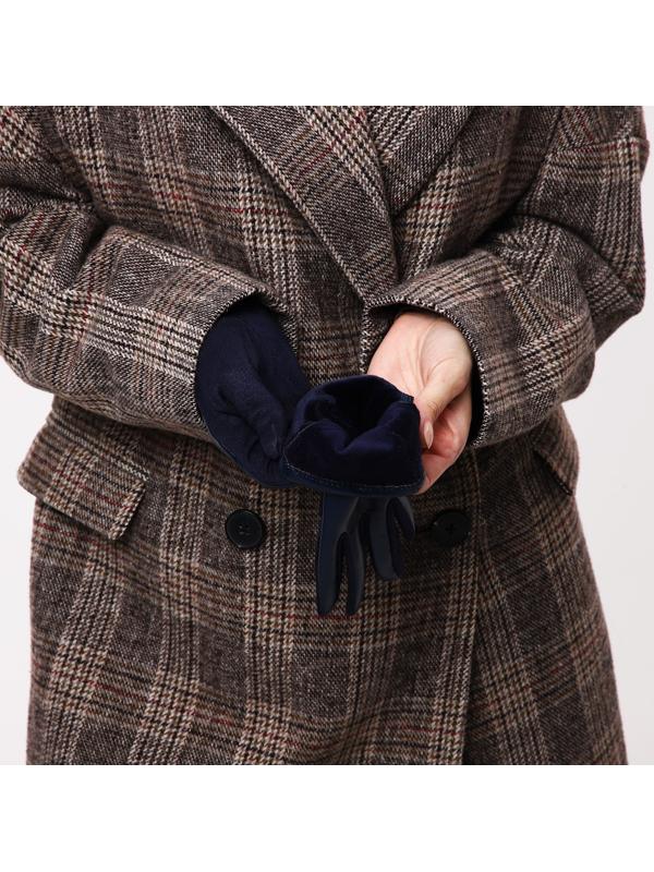 Перчатки женские, безразмерные, без утеплителя, цвет синий