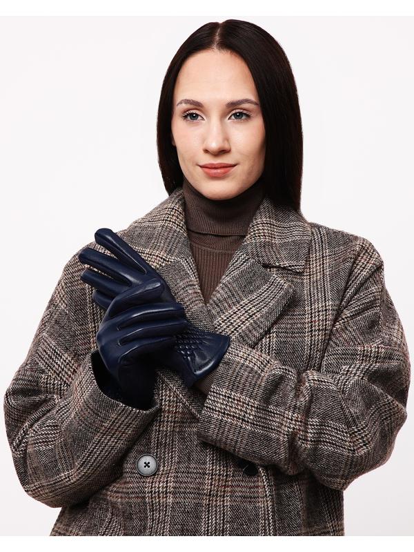 Перчатки женские, безразмерные, без утеплителя, цвет синий